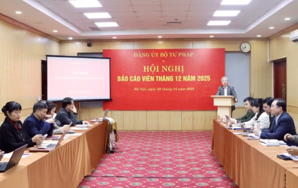 Đảng ủy Bộ Tư pháp nâng cao hiệu quả công tác tuyên truyền và định hướng dư luận xã hội